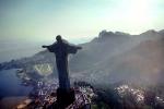 Christ the Redeemer, statue, landmark, Corcovado Mountain, Jesus Christ, Rio de Janeiro, CBBV01P07_15