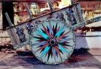 Cart, cartwheel, wagonwheel, ornate, San Jose, San Jose, Costa Rica