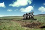 Moai, Face, Rock, Stone, Rapa Nui National Park, landmark, Easter Island, Statue, CBHV01P07_07B