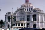 Palacio de Bellas Artes, Palace of Fine Arts, Museum, cars, automobiles, vehicles, March 1967, 1960s, CBLV01P13_06