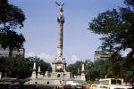 El Angle Statue, Paseo de la Reforma Boulevard, Monument to the Heroes of Independence, Monumento a los HŽroes de Independencia, Statue, Landmark, March 1967, 1960s, CBLV01P13_16