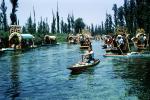 Xochimilco Park, floating islands, Chinapas, March 1967, 1960s, CBLV01P14_07