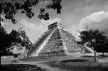 El Castillo, Pyramid, Chichen Itza, CBMV01P13_10.1041BW