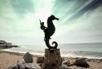 Seahorse Sculpture, Puerto Vallarta, CBMV02P09_11