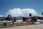 Cars, Motel buildings, Ensenada, 1950s, CBMV02P12_16