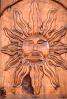 The Sun, Face, Door, wooden, wood, carved, Tepoztlan, Morelos, Mexico, CBMV03P04_13.1512