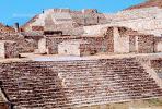 Steps, stairs, buildings, Monte Alban, Ruins, CBMV03P12_19.0638