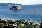 beach, hills, shoreline, shore, bay, trees, Acapulco