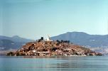 Island, mountains, Statue of Jose Mar?a Morelos at Janitzio, Lake Patzcuaro, Lago de Patzcuaro, Michoacan