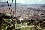 Cables, Cityscape, skyline, buildings, highrise, Mount Monserrate, Bogota