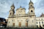La Catedral Primada, Primary Cathedral of Bogota, Roman Catholic Cathedral, Church, Bell Towers, Building, entrance, Bolivar Square, Bogota, city, CBOV01P03_07