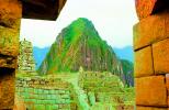 Machu Picchu, (Quechua: Machu Pikchu) ? "Old Mountain", landmark, CBPV01P07_14B