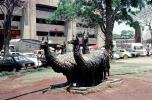 Las llamas sculpture, by Agustin Rivera Eyzaguirre, Paseo de los Heroes Navales, Lima