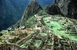 Machu Picchu, (Quechua: Machu Pikchu) ? "Old Mountain", landmark, CBPV01P11_17