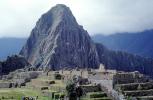 Machu Picchu, (Quechua: Machu Pikchu) ? "Old Mountain", landmark, pre-Columbian Inca site, CBPV01P15_16