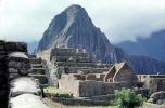 Machu Picchu, (Quechua: Machu Pikchu) ? "Old Mountain", landmark, pre-Columbian Inca site, CBPV01P15_18