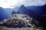 Machu Picchu, (Quechua: Machu Pikchu) ? "Old Mountain", landmark, pre-Columbian Inca site, CBPV01P15_19