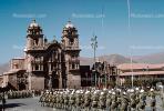 Marching Band, Plaza de Armas, Iglesia de La Compania de Jesus, Cusco, Cuzco, CBPV02P02_01.1514