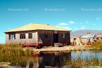 building, home, house, Totora Reeds, Uros Island, Lake Titicaca