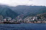 Harbor, Docks, hillside, buildings, La Guaira, Maiquetia, Venezuela, CBVV01P01_17