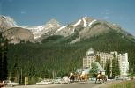 Chateau Lake Louise Hotel, Building, Mountains, Banff, cars, automobiles, vehicles, 1950s, CCAV01P05_15