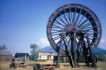 Water Wheel, Mill, Round, Circular, Circle, waterwheel, sluice, Fort Steele, flume, CCBV01P09_03