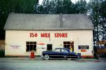 150 Mile Store, motel, Oldsmobile Car, two-door sedan, Roadhouse, building, landmark, 1950s, CCBV01P11_13