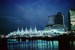 Nighttime at Canada Place in Vancouver, Cityscape, skyline, CCBV02P07_15