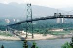 Lions Gate Bridge, Suspension Bridge, West Vancouver, First Narrows Bridge, Highway 99/1A, Burrard Inlet, Vancouver