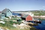 Harbor, docks, buildings, Peggy's Cove, Nova Scotia, CCEV01P03_02