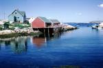 Harbor, docks, buildings, coast, coastline, Peggy's Cove, Nova Scotia, CCEV01P03_03