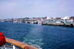 Docks, buildings, coast, coastline, Yarmouth Harbor, Bay of Fundy, Nova Scotia, CCEV01P03_04