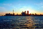 Toronto Skyline, Buildings, Sunset, CCOV02P04_10.1530