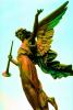 landmark, Statue, Bugle, flight, wings, trumpet, CCOV02P08_16B.0640