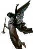 Bugle, flight, wings, trumpet, herald, Statue, landmark, Angel photo-object, object, cut-out, cutout, CCOV02P08_16F