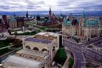Peace Tower of the Parliament of Canada, Twilight, Dusk, Dawn, cityscape, government buildings, CCOV02P09_03