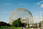 Montreal Biosphere, Buckminster Fuller, Expo-67, American Pavilion, Montreal, Canada, 1960s, CCQV01P03_03