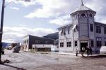 Post office, buildings, street, Dawson City, CCYV01P05_12
