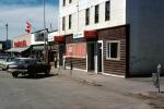 cars, Alaska Hotel, Woolworths, store, building, Dawson City, 1960s, CCYV01P06_13