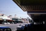 Cars, shops, automobile, Wangarata, 1950s