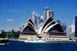 Sydney Opera House, Art Complex, skyline, tower, buildings, Australia, 2002, CDAV01P09_12