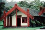 Maori Building, grass thatched roof, building, Sod, CDNV01P06_04