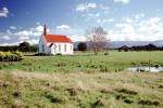 Church, Chapel, Fields, Bare Tree, Countryside, Rural, Cape Palliser, CDNV01P07_18