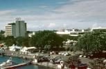 Harbor, Docks, Cars, Office Buildings, shoreline, Papeete