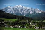 Alps, bucolic, Village, forest, granite mountain, homes, houses, Woodland, Trees, CEAV01P01_03.1516