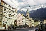 Buildings, Mountains, City, Town, Alps, Innsbruck, CEAV01P14_02