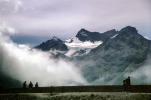 fog, fence, mountains, Tyrol, Alps