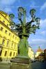 Art-nouveau style Candelabra, Hradcany Square, in Prague, CECV01P05_10.0149