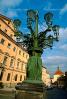 Art-nouveau style Candelabra, Hradcany Square, in Prague, CECV01P05_10.1516