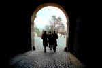 Marching Soldiers, Changing of the Guard, Prague, cobblestone street